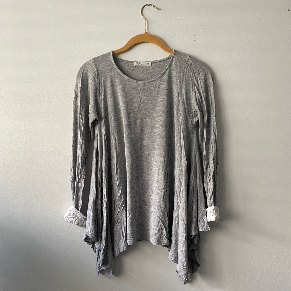 Lace trim top